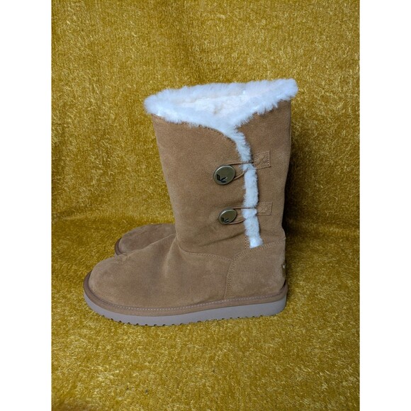 KOOLABURRA by UGG Women's Size 8 Chestnut Brown Suede Kinslei Winter Boots - Picture 4 of 11